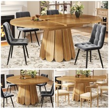 Extendable Round Dining Table