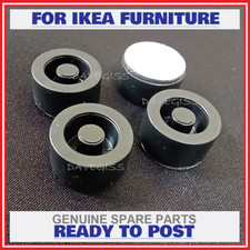 IKEA ALEX PLASTIC FEET 10061614 PEEL & STICK ON BRAND NEW ORIGINAL PARTS X4