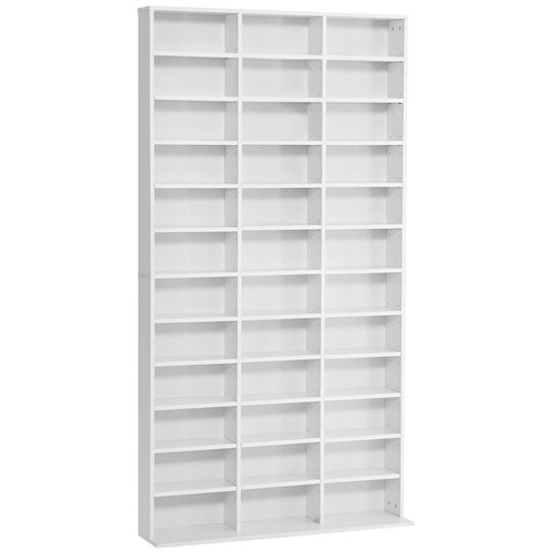 White dvd media storage - media,