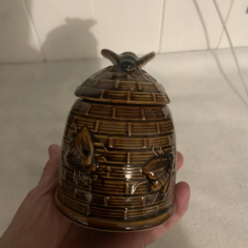 Vintage ceramic honey - , pot