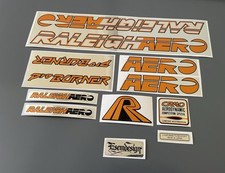 Raleigh Aero Pro Burner BMX decal set Custom Orange