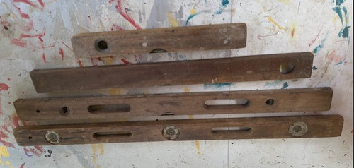 Vintage mahogany wooden - 4x,