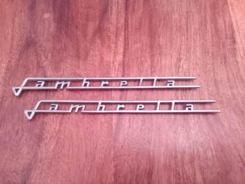 Lambretta side panel badges - side,
