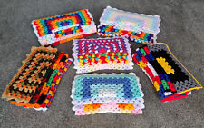 Mini Crochet Granny Square Sensory Comfort Security Blankie Dolls blanket Snuggy