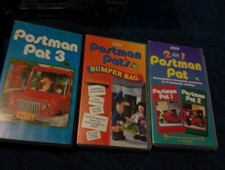 Postman Pat Vintage Vhs X 3 2 On 1 3 And Bumper Bag