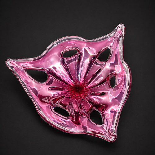 Vintage pink murano style - murano, art