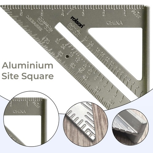 Aluminium set square - 7",
