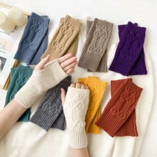 Women Soft Cashmere Fingerless