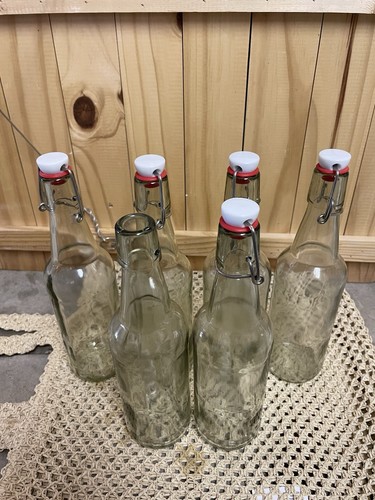 16oz glass flip - flip-top, bottles