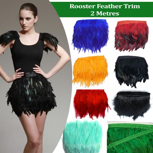 Metres rooster feather trim - metres,