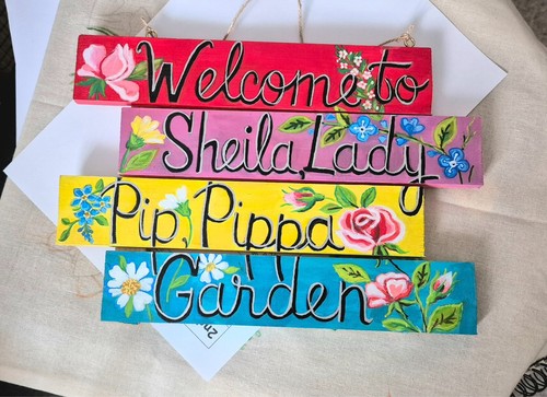 Signs for garden - , hanging