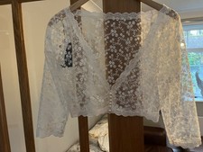 Bridal wedding ivory embroided