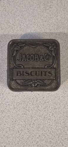 Antique jacob biscuit tin - &, co