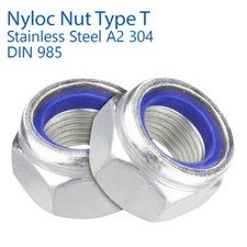 STAINLESS STEEL NYLOC NUTS