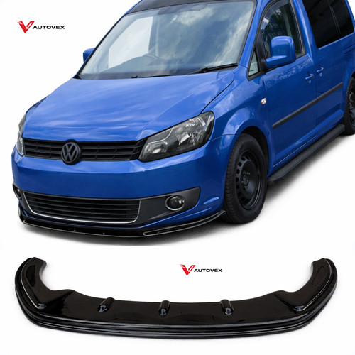 Abs gloss black front bumper - black,
