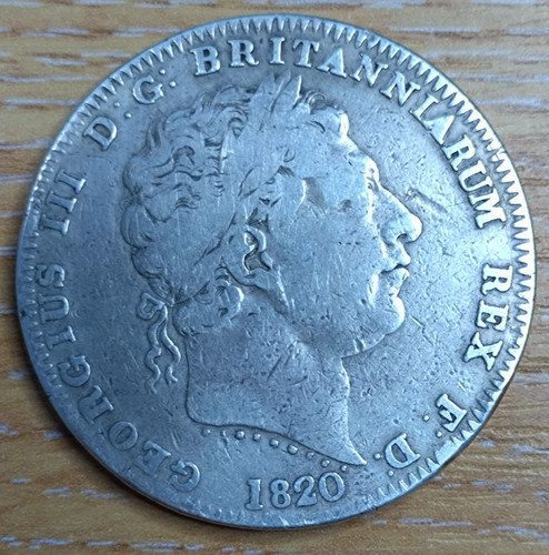 1820 crown george iii - crown,