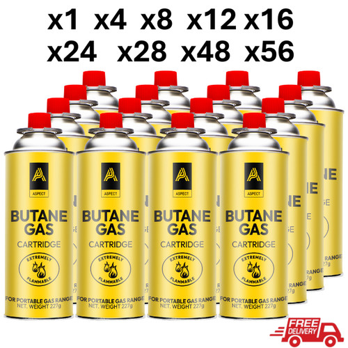 Butane gas canisters bottles - gas,