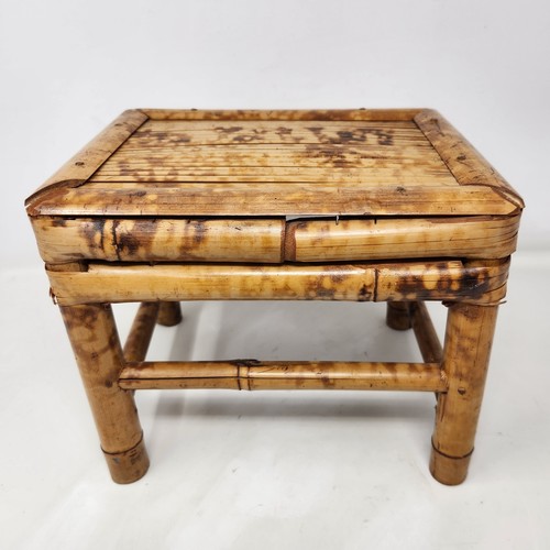 Vintage burnt bamboo rattan - burnt,