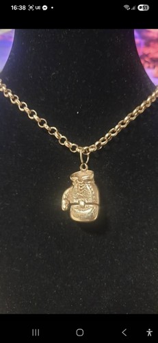 9ct gold 26in belcher chain - 9ct,