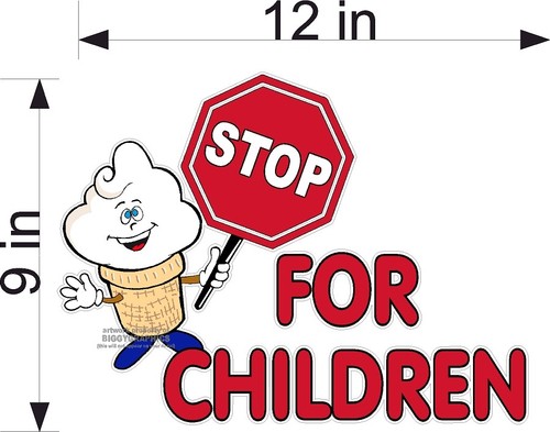 Stop for children - for, decal