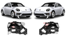 FOR VOLKSWAGEN BEETLE 11-19 FRONT BUMPER FOG LIGHT LAMP BRACKET HOLDER PAIR SET 