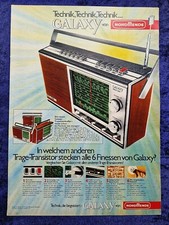 Nordmende Galaxy Transistor Radio, Original Advertising from 1972