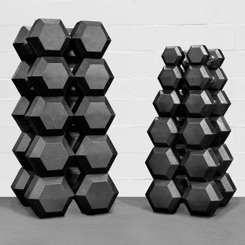 Metis hex dumbbells 50kg - hex,