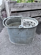 Vintage Galvanised Metal Mop