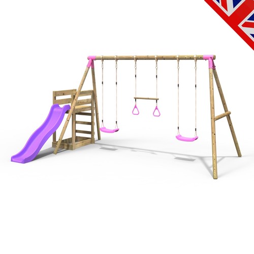 Rebo wooden swing - swing, set