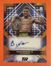 2024 Topps Chrome Boxing Brian Norman Jr Rookie Auto /25 Orange RC 🥊