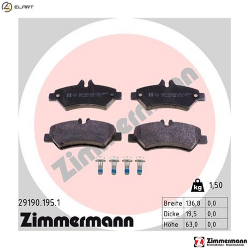 Brake pad set disc - pad,