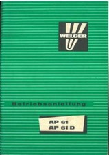WELGER BALER AP61 & AP61D OPERATORS MANUAL