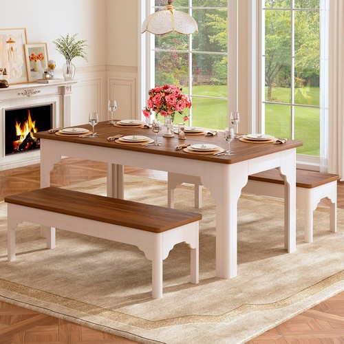 Farmhouse dining table set - farmhouse,