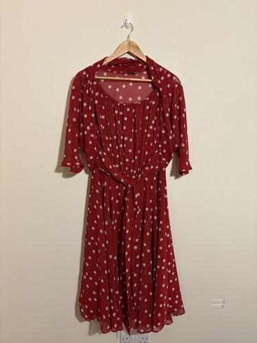 Michaela louisa red polka - michaela, |