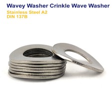 M3 M4 M5 M6 M8 M10 M12 M16 M20 M24 WAVEY CRINKLE WAVE WASHERS STAINLESS STEEL A2