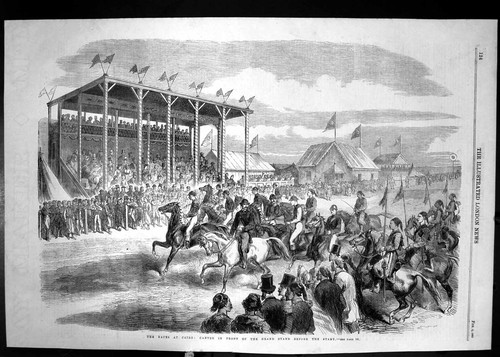 Antique old print 1861 - antique,