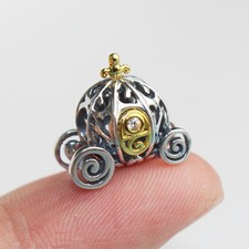 Authentic Pandora Disney 100th Anniversary Cinderella's Enchanted Carriage Charm