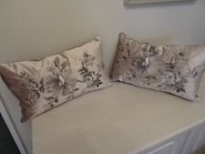 DORMA "ISABELLE BLUSH  " PAIR OF BOUDOIR CUSHIONS" NEW