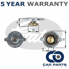 Gates Radiator Cap Fits Chrysler Nissan Fiat Saab Mercedes Toyota Ope... GAT6785