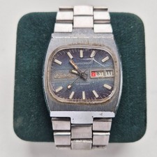 Vintage Soviet USSR RUSSIAN Watch Slava 26 jewels TANK TV 2427 BLUE