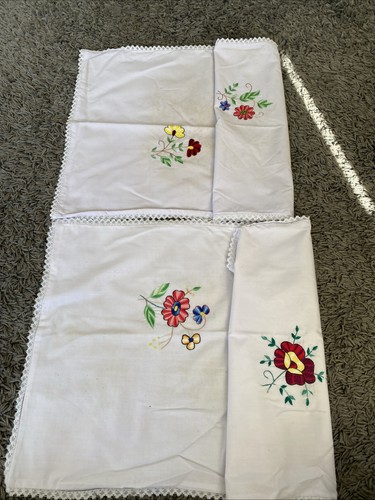 Hand embroidered white - hand,