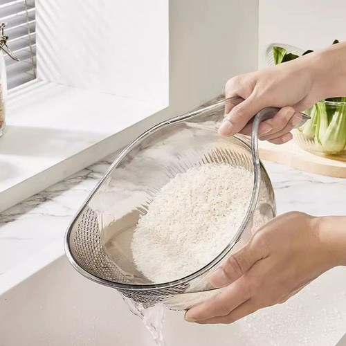 Rice washing bowl plastic - rice,
