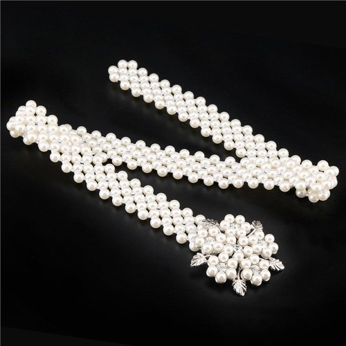 Women waist belt pearl - belt,