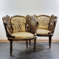 Pair of Antique Bergere Tub