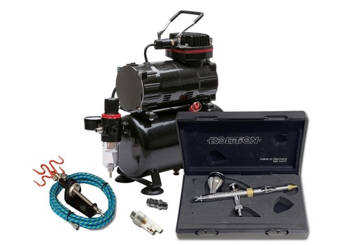 Piston compressor with - compressor, +
