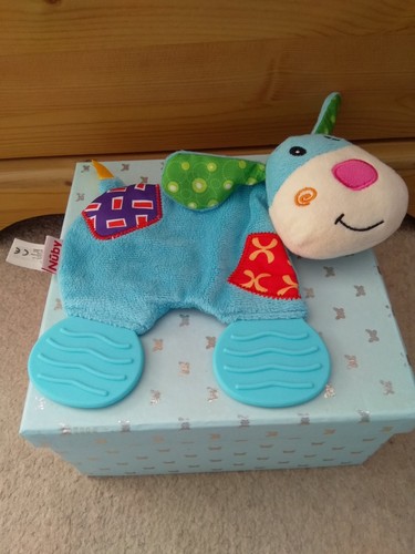 Nuby flat blue dog comforter - blue,