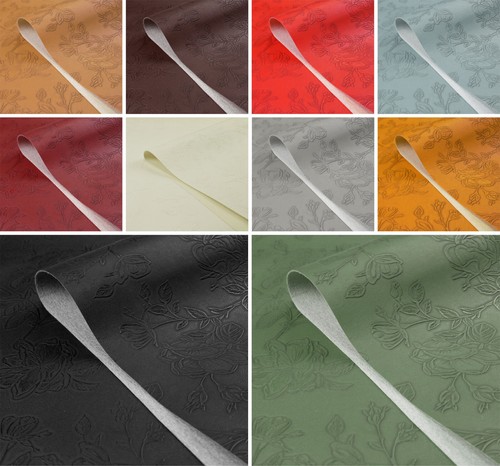 Floral faux leather - leather, fabric