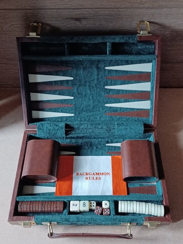Vintage backgammon game - vintage,