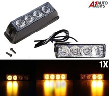 4 LED Strobe Flashing Recovery Lightbar 12V Amber Truck beacon Lights New 12-24V