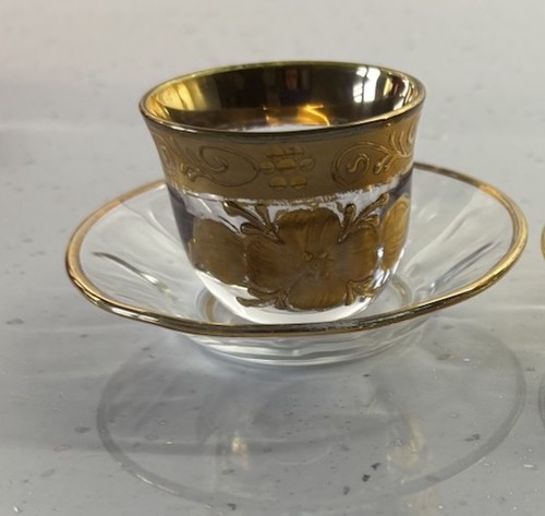 Vintage arabic glass coffee - vintage,